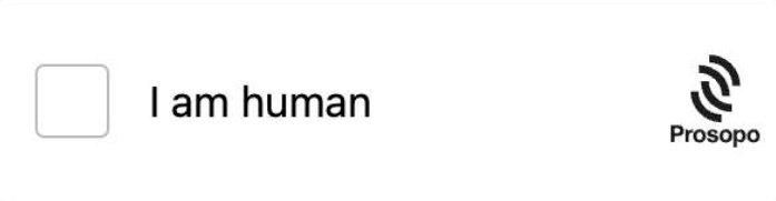 Prosopo captcha example